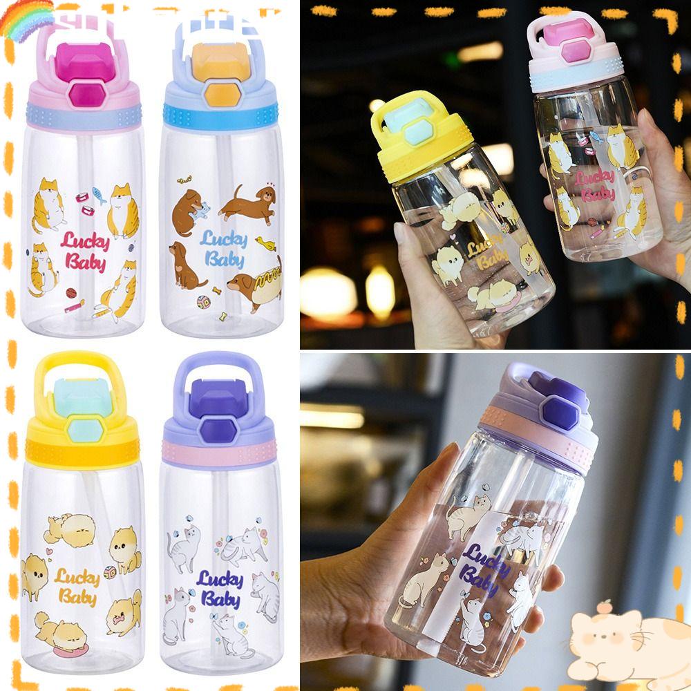 Solighter Botol Air Minum Anak Olahraga Travel Tanduk Lucu 480ML Duckbill Cup