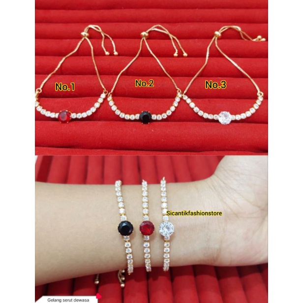 Gelang Serut Xuping Wanita Terbaru Terlaris Fashion Wanita Perhiasan Wanita Korea Lapis Emas 18K Model Serut