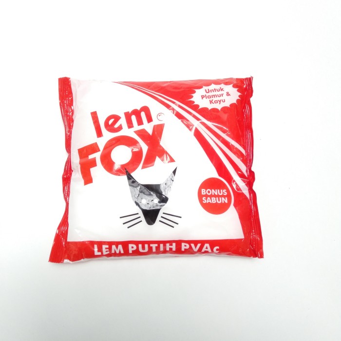 

800 GR / FOX Lem Putih PVAc Untuk Kayu Kertas Campuran Plamir