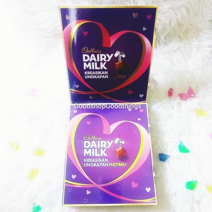 

✨READY✨ -Hampers Coklat Valentine Cadbury Dairy Milk Chocolate Box isi 5- 1.1.23
