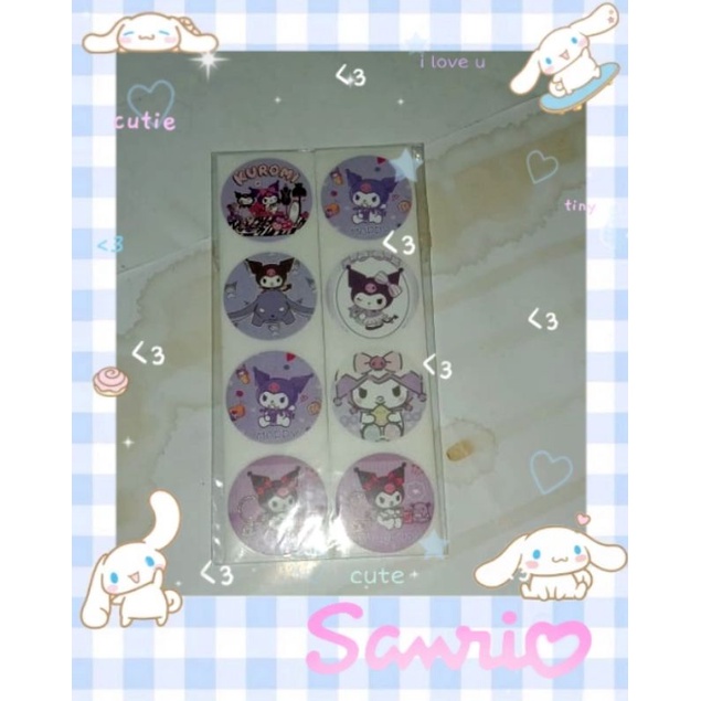 

Stiker sanrio kuromi berwarna ungu 50 pcs dengan 6 gambar berbeda