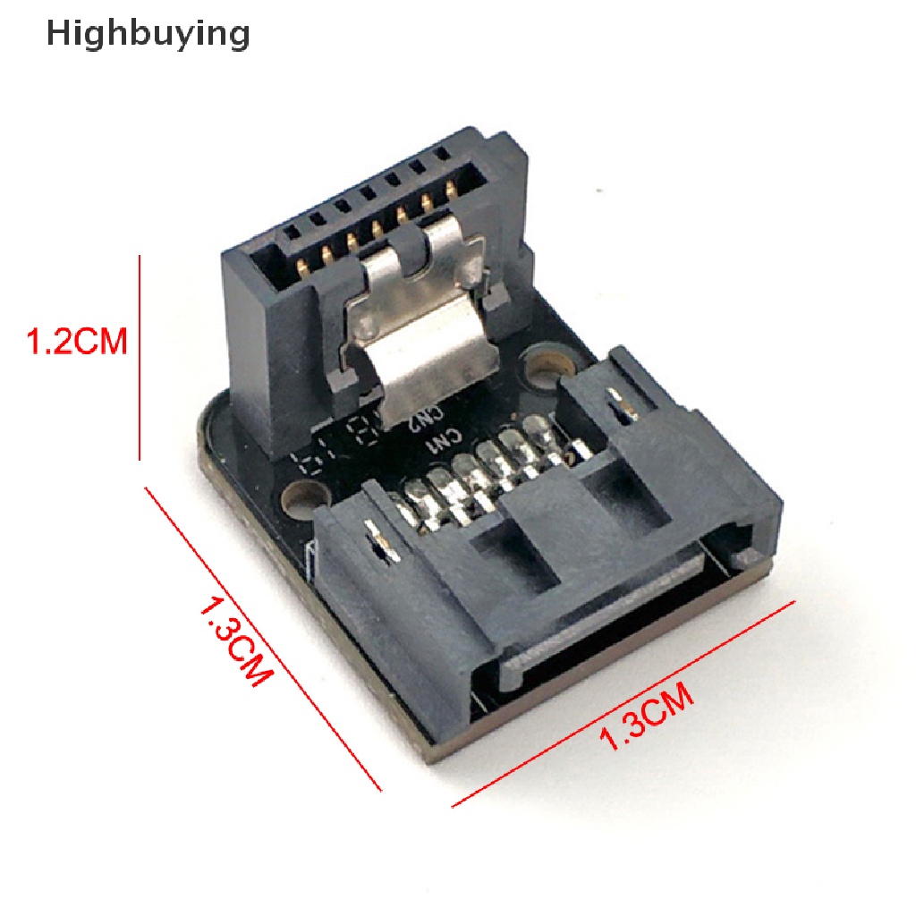 Hbid 1pcs Sata 7Pin Female To 7Pin Male 90derajat Siku Adaptor Mainboard Motherboard Untuk Desktop Ssd Hdd Glory