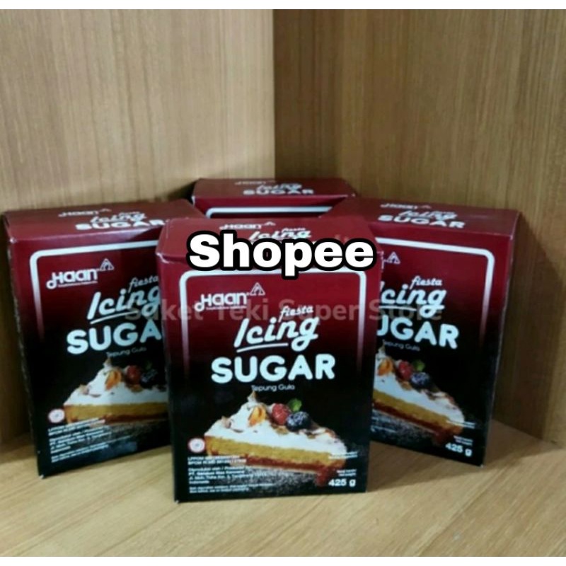 Fiesta Icing Sugar 425 gr Tepung Gula Halus Haan Kemasan Kotak Original