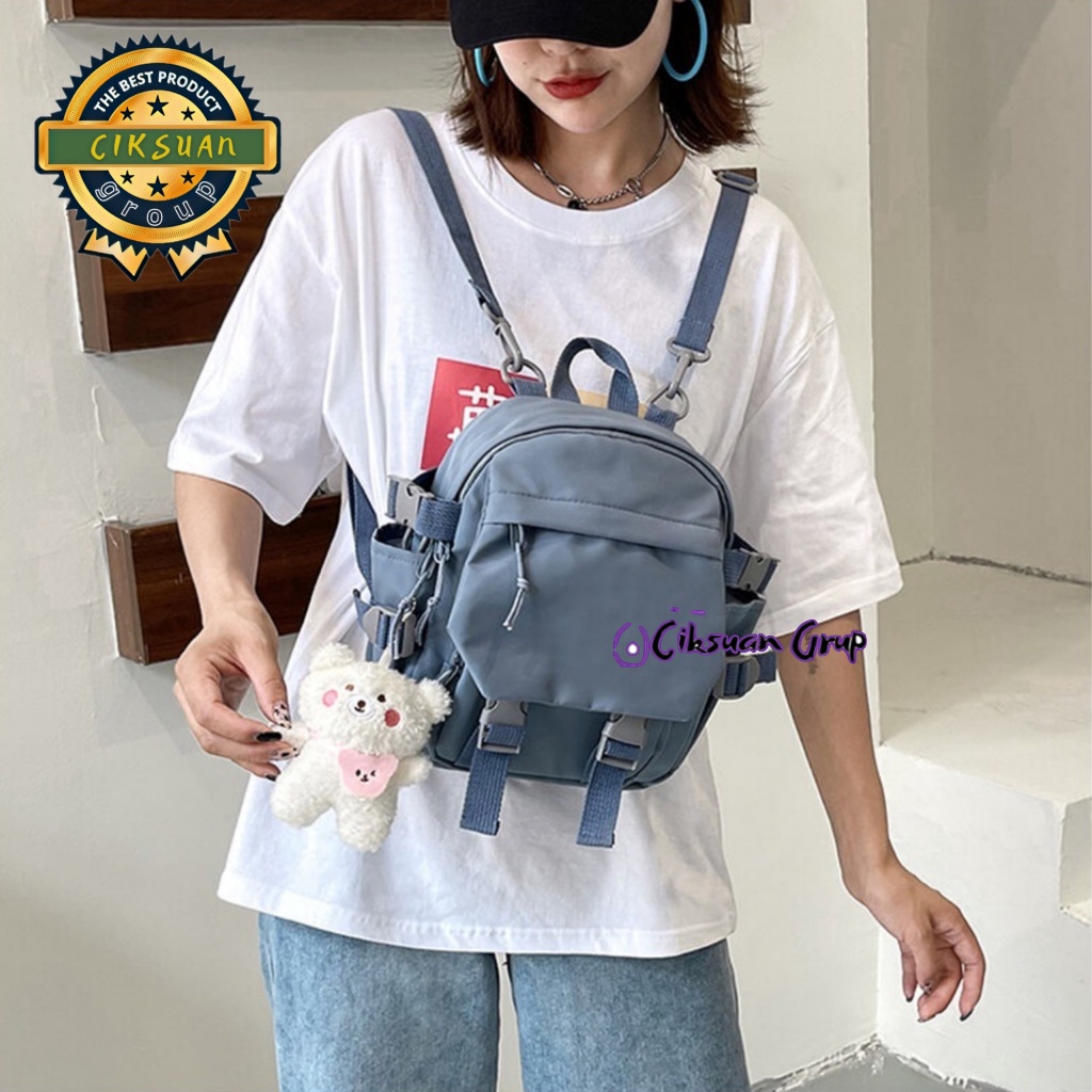 Tas Punggung Anak KOREANSTYLE / Tas mini Polos Multifungsi / tas sekolah kanvas / Tas Travel Anak