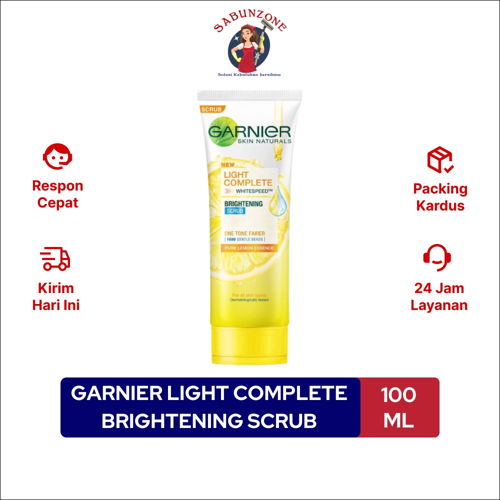 Sabun Cuci Muka Garnier Light Complete Brightening Scrub 100 ml