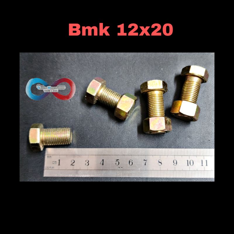 baut mur kuning / bmk M 12x20