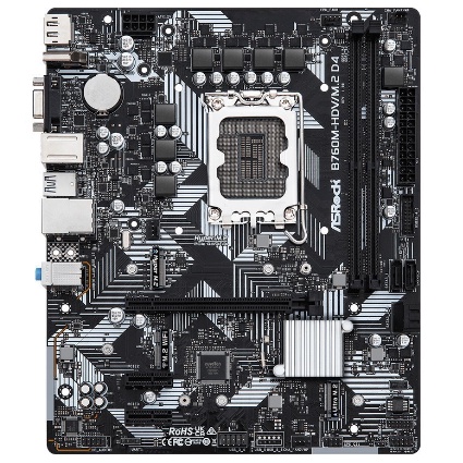 ASROCK B760M-HDV/M.2 D4 | Intel B760 LGA 1700 Micro ATX Motherboard