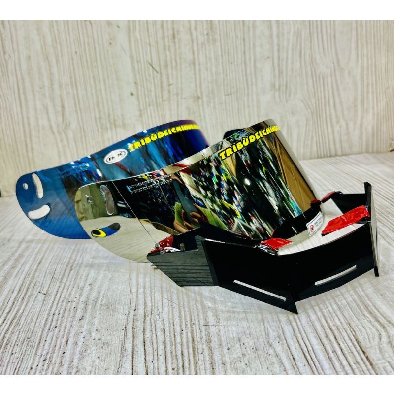 KACA Visor Flat INK CL MAX Iridium Silver Blue Gold Darksmoke Light Smoke Bening Side Pod Non SidPod