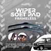 WIPER TAFT GT FEROZA SOFT PAD FRAMELESS ZX9 WIPER MOBIL FEROZA HOOK U