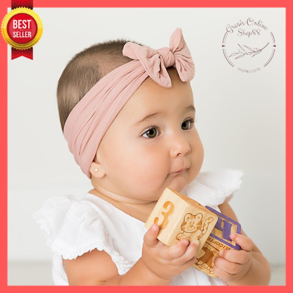 GOS -A408- Aksesoris Anak Bayi Perempuan Bandana Bando Model Pita