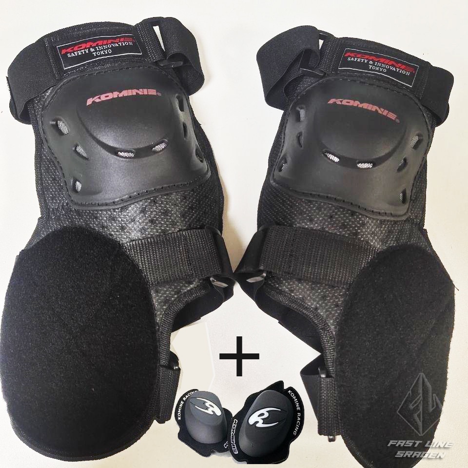 Deker Cornering Pelindung Lutut kaki Komine Biker Knee Protector Cornering Motor Sport Fun Race Kneepad Sliding Decker Balap Dekker Safety