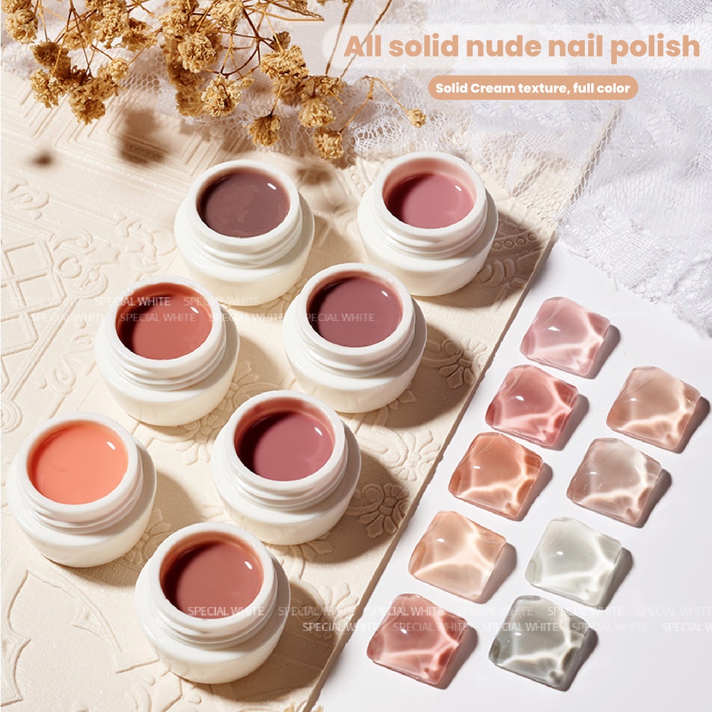 [ COD ] KUTEK GEL 16COLOUR/JELLY COLOUR/GEL UV LED/GEL PUDING TONE SOLID/ MUD PAINTING GEL COLOUR /NAIL GEL POLISH 5ML/CAT KUKU JELLY TRANSPARAN