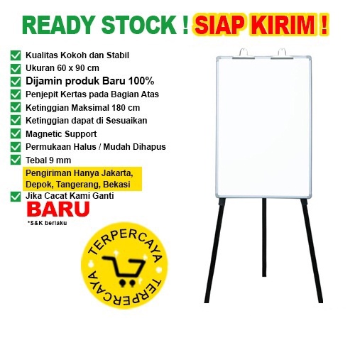 

Papan Tulis Flip Chart SAKANA 60x90cm (Kaki)