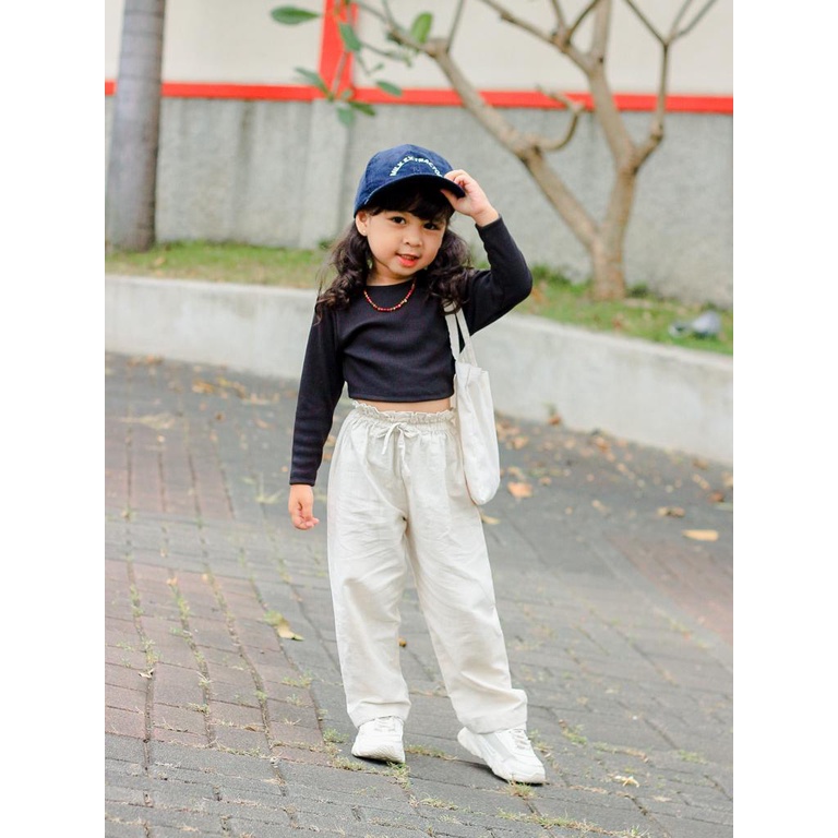 1-3TH KAOS ANAK JOVITA CROP TEE ANAK ATASAN ANAK PEREMPUAN