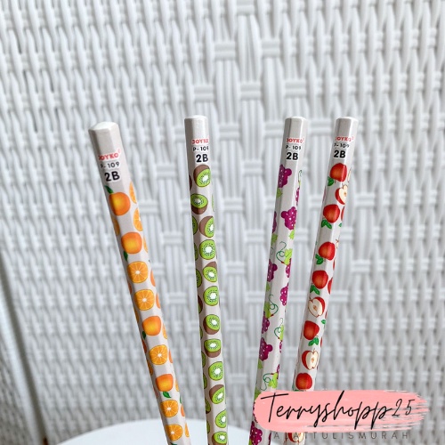 

1set Pensil Joy Buah Isi 4pcs Murah Lucu Alat Tulis Sekolah Bisa Cod