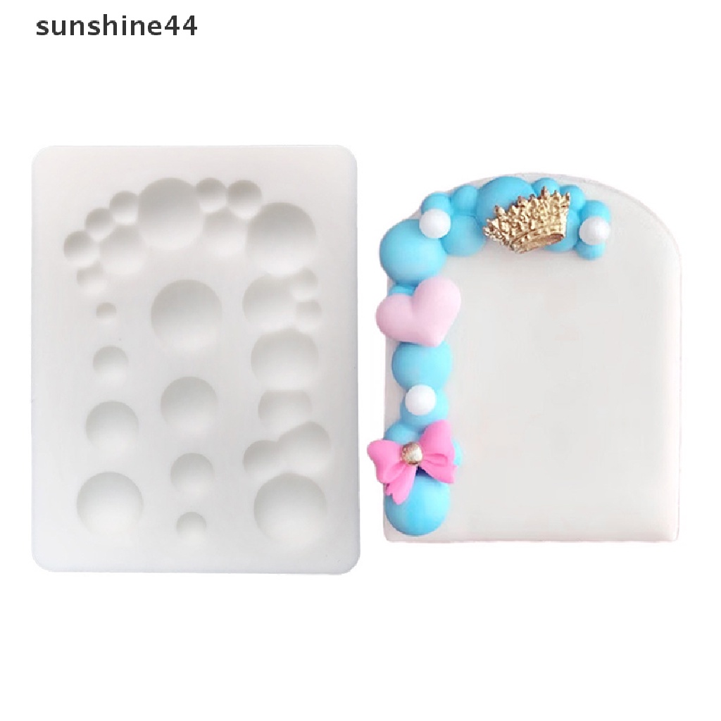 Sunshine Pearl Circle Silicone Sugarcraft Mold Resin Tools Cupcake Fondant Cetakan Kue.