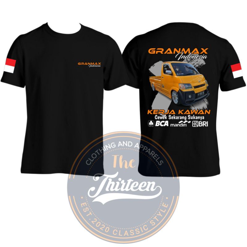 KAOS DISTRO DAIHATSU GRANMAX INDONESIA KAOS DRIVER MUDA KAOS DRIVER PICK UP BISA UBAH GAMBAR ATAU TU