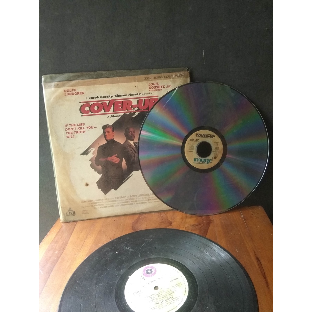 KASET LASER DISC JUDUL COVER-UP Kaset jadul Original terbit Tahun 1991 Ukuran Kaset Jumbo