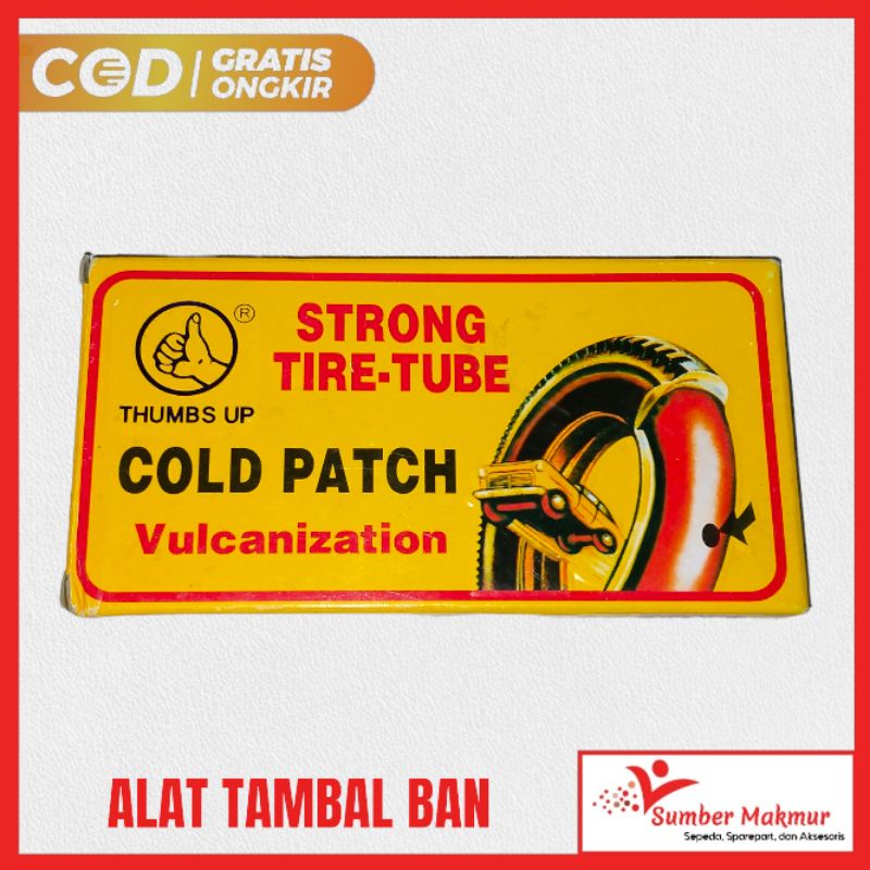 Cold Patch Alat Tambal Ban Sepeda dan Motor Lem Tip Top Thumbs Up Cap Jempol L24 M48