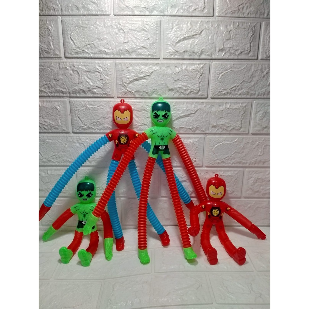 Mainan Pop Led Karakter Unicorn  &amp;  Panda, Lobster, Polos, Octopus, lebah