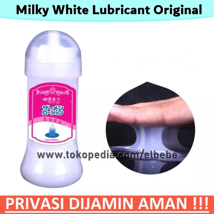 (TERLARIS) JIUAI MILKY WHITE LUBRICANT Original | Semen Lube Pelumas Pelicin