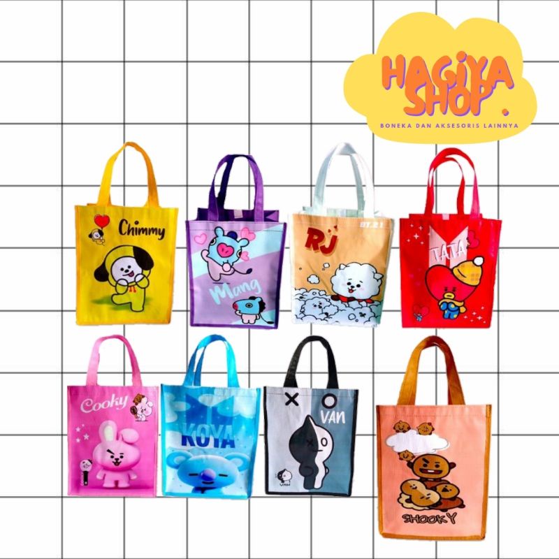

Goodie Bag Ulang Tahun BTS Chimmy Cooky Tata Koya Rj Mang Shooky Van (1pc)