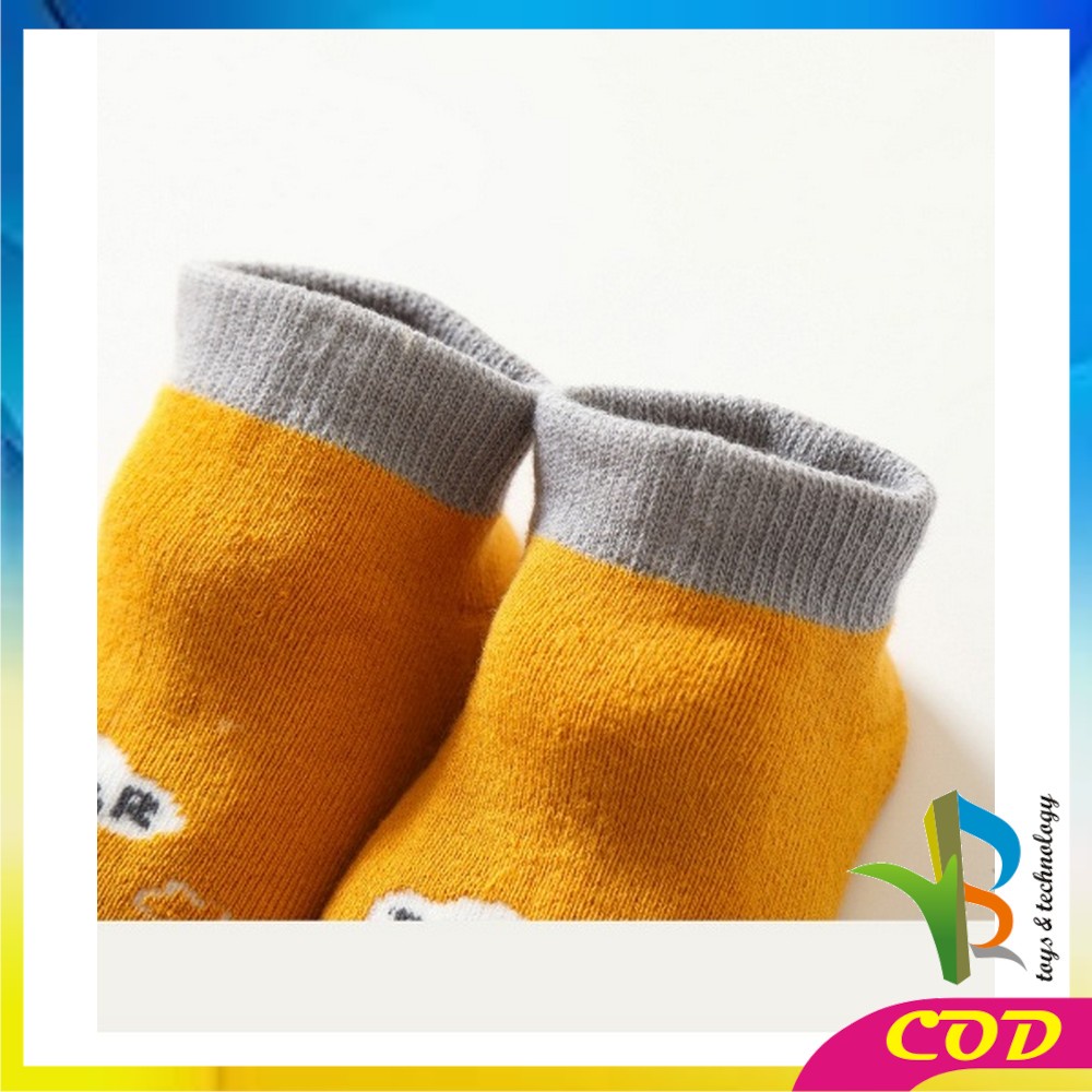 RB-P543 Kaos Kaki Anak Bayi Antislip Unisex Model Animal Gambar Timbul / Kaus Kaki Bayi Pendek Baby Socks Anak Laki Laki Perempuan Anti Licin