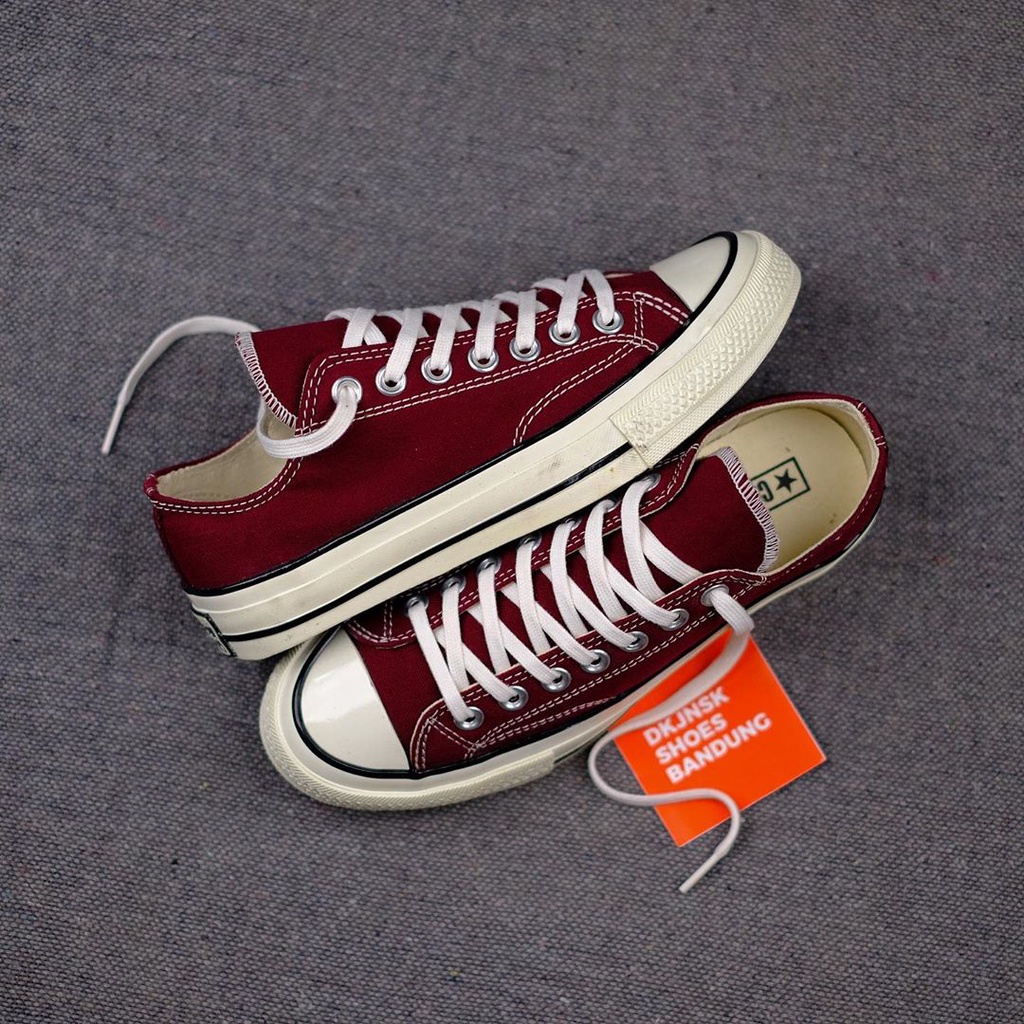 SEPATU CONVERSE53 LOW MAROON PRIA WANITA SEPATU SEKOLAH HITAM CONVERSE_RAINBOW PELANGI IMPORT PREMIU