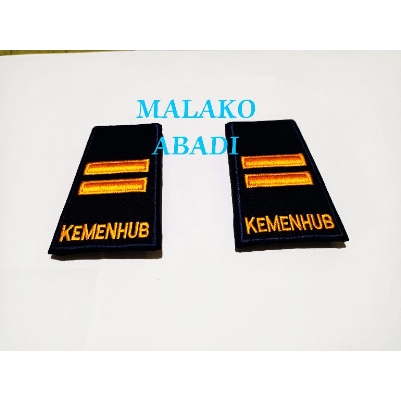 RB Pangkat Kemenhub bordir biru tua Perhubungan laut