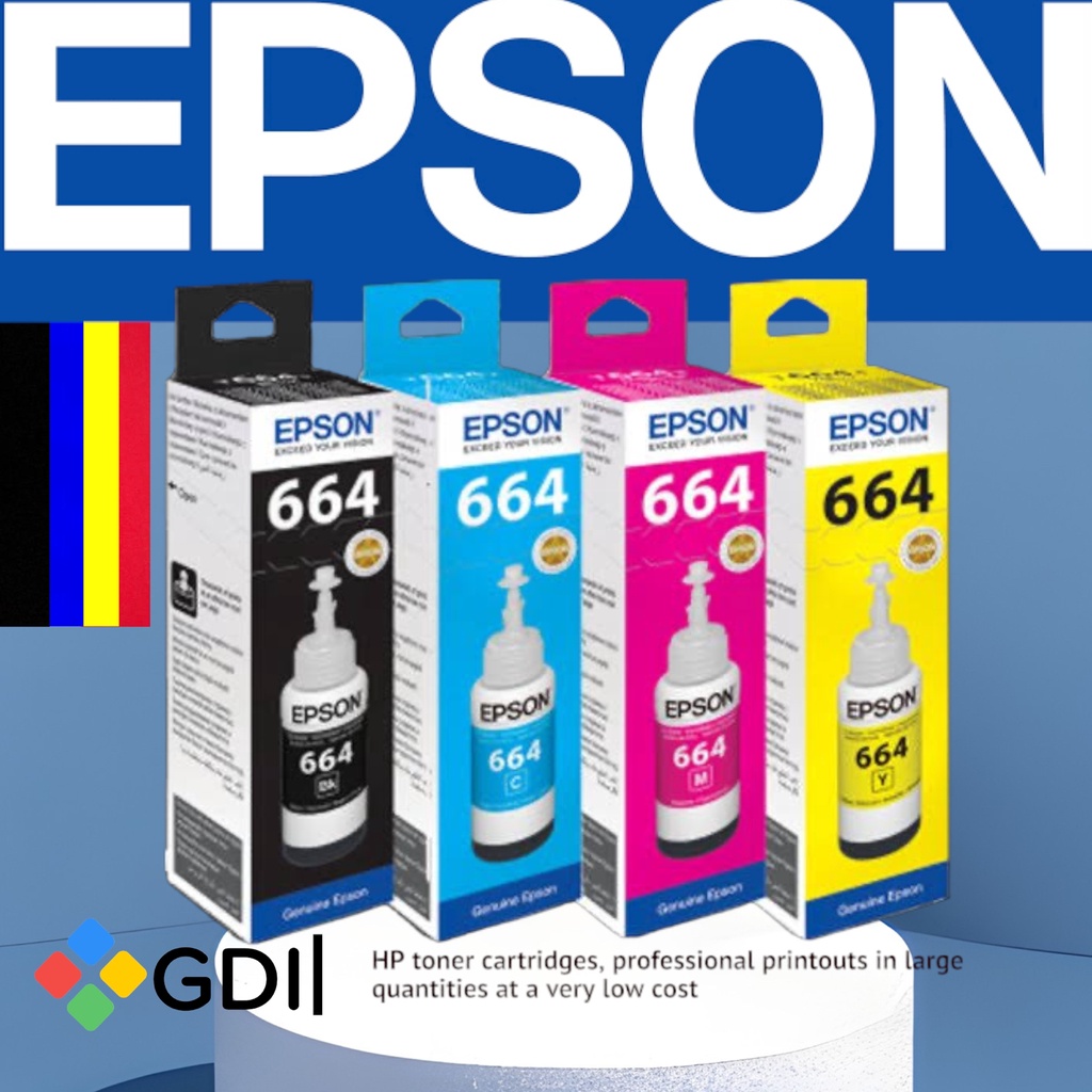 epson 664 / Tinta hitam / Tinta epson L355,L365,L380,385,L1300 1 set - LAPAU INK