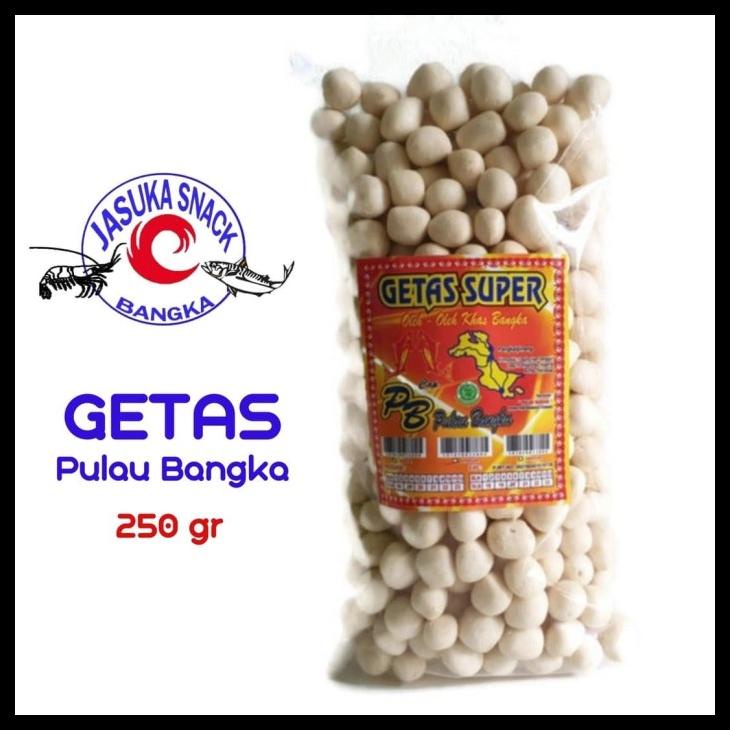 

KERUPUK/ GETAS IKAN TENGGIRI CAP PULAU BANGKA 250GR ASLI BANGKA KODE 916