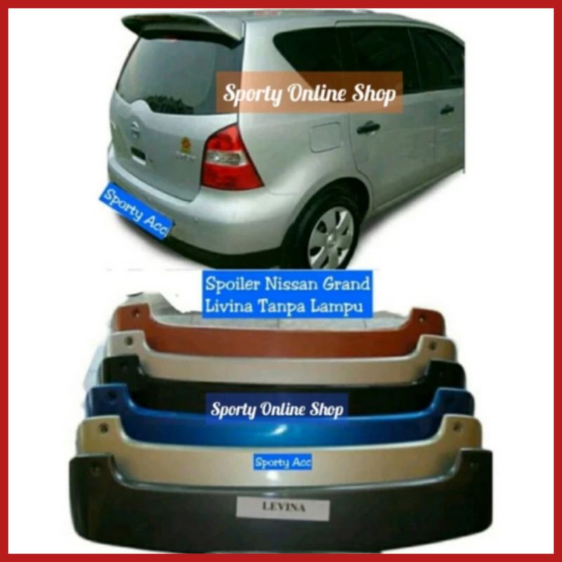 Spoiler Sayap Mobil Grand Livina 2005-2013 Tanpa Lampu