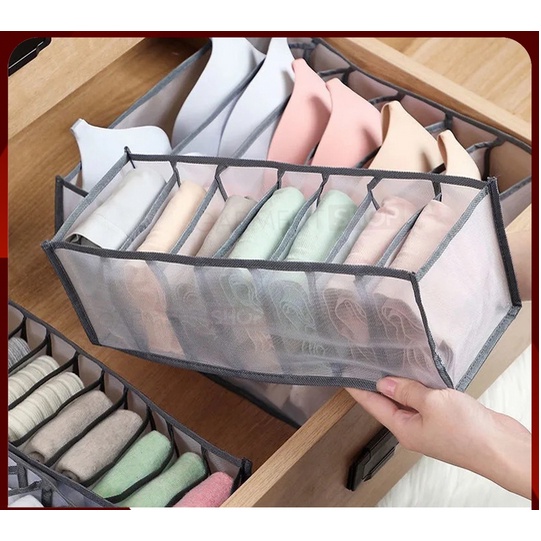 Storage Underware Box Organizer Kotak Penyimpan Bh Bra Kotang Celana Dalam Jilbab Wanita Serbaguna