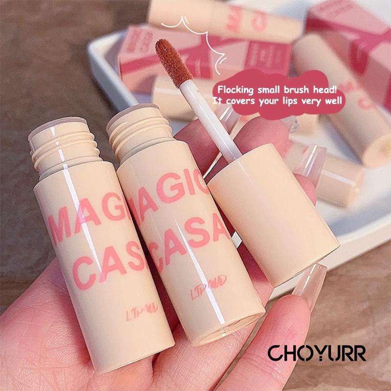 【COD】MAGIC CASA Lip Cream Matte Velvet Lipstick Tahan Lama Lip Mud 24 jam-Tahan Nyaman dan Lembap Bibir-CH