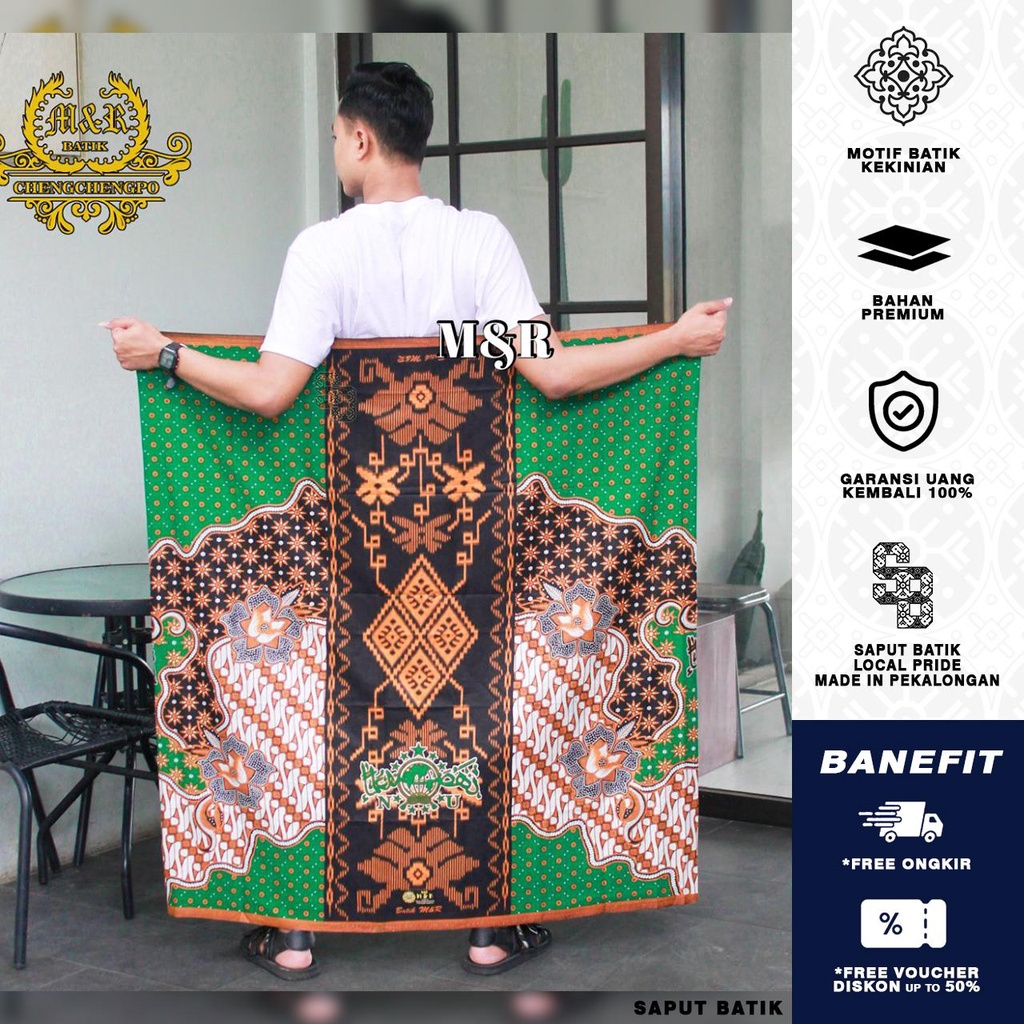 Sarung Batik Nu Nusantara Hijau - Sarung Batik Pekalongan - Sarung Batik Best Seller Original Produc