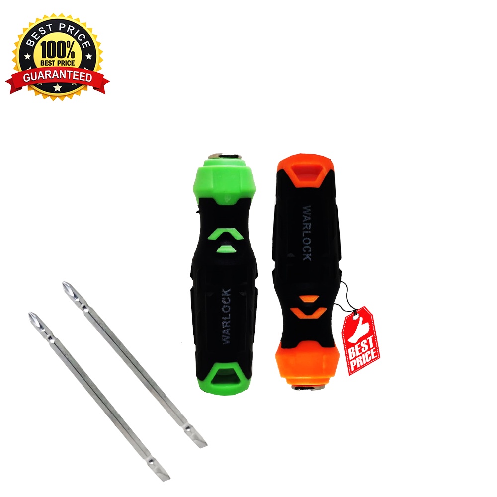 Obeng BB Warlock Premium Gagang Lapis Karet Warlock