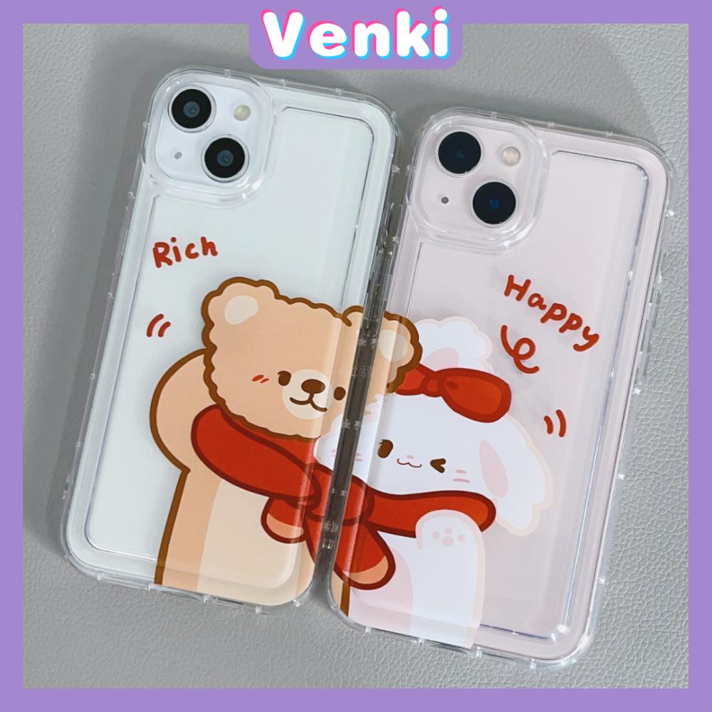 Case For iPhone 14 Pro Max TPU Soft Jelly Airbag Clear Cute Cartoon Case for Couples and Besties Camera Protection Shockproof For iPhone 14 13 12 11 Plus Pro Max 7 Plus X XR