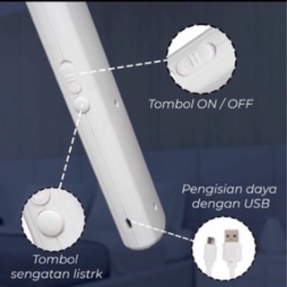 Raket Nyamuk Senter USB 2in1 2 Mode