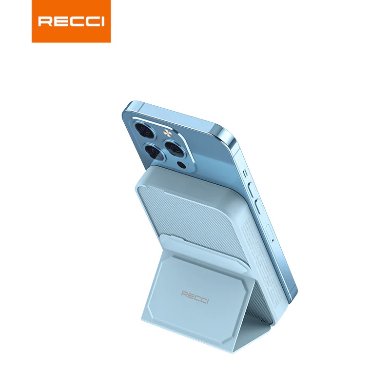 AKN88 - RECCI RPB-W07 MARS SERIES 5000mAh Powerbank PD 20W Wireless Charge 15W