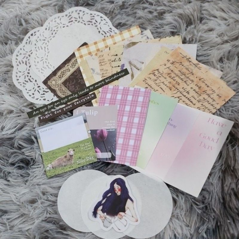 

20pcs + Paper Pack Journaling Kit New