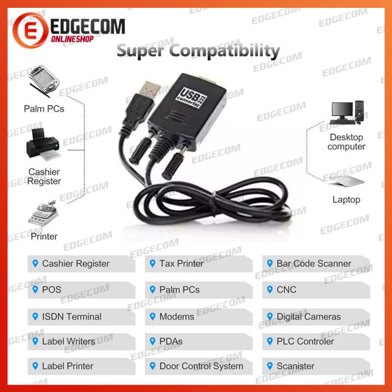 USB to RS232 / Serial / DB9 Male