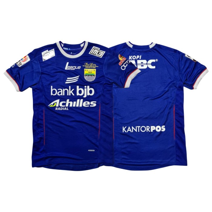 ⭐BISA COD⭐ jersey retro persib 2014 Edisi Juara - Biru, M
