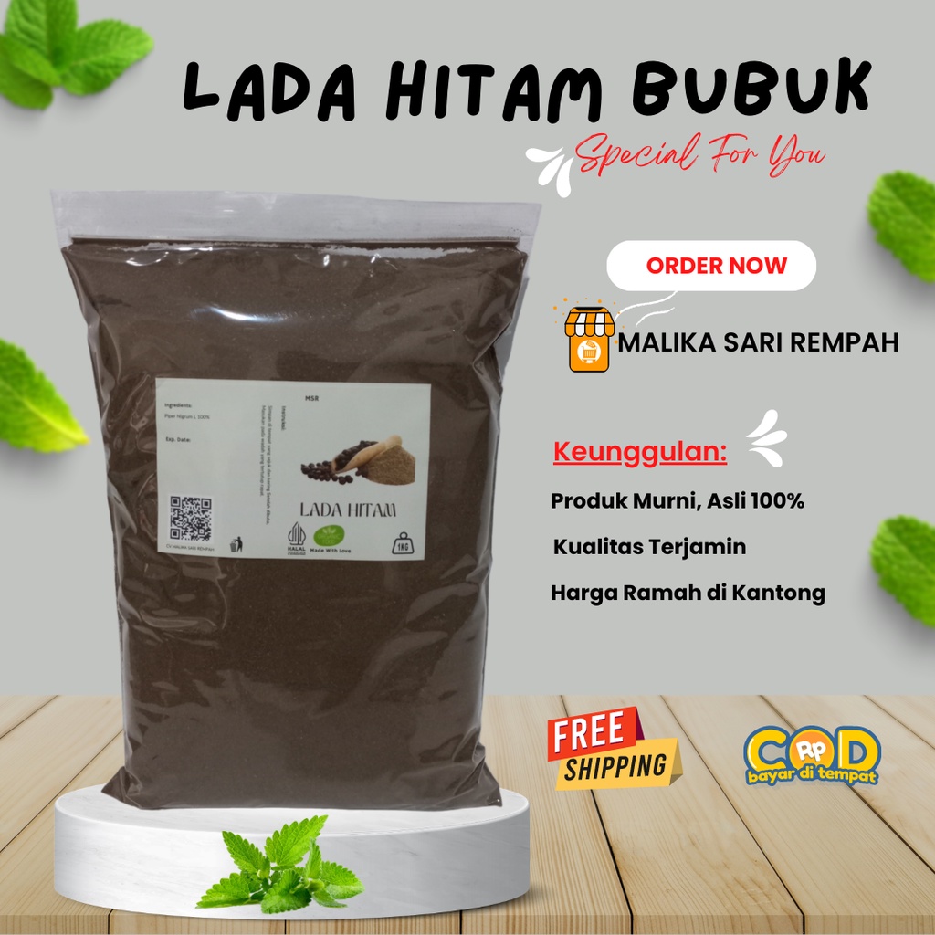 

Lada Hitam Bubuk [ 1 Kg]-MSR | Black Papper powder [1 kg]
