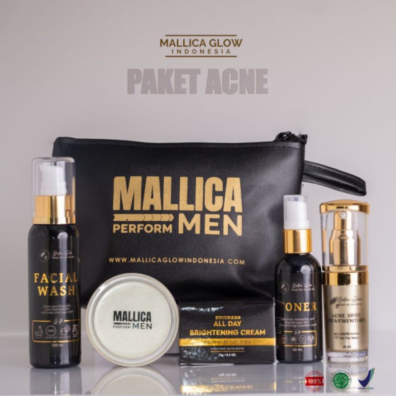 mallica glow paket acne perform men