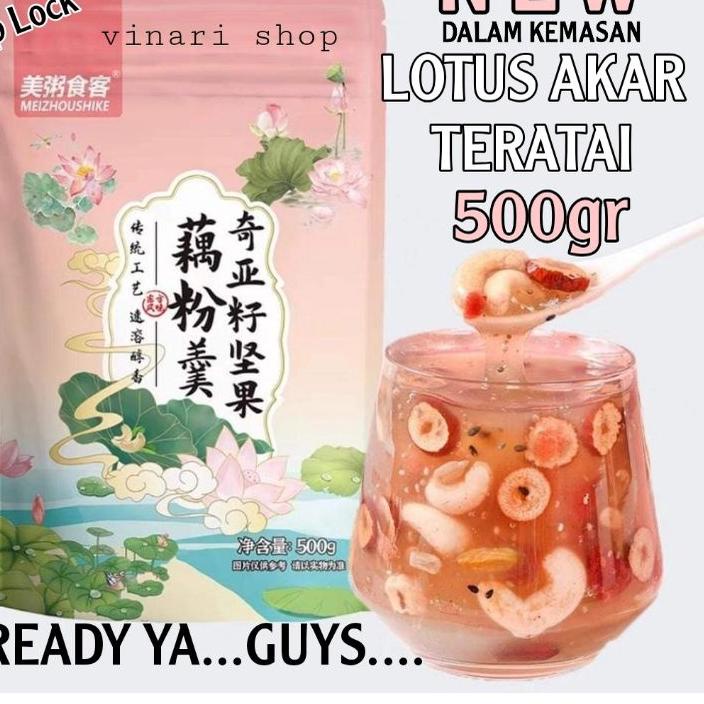 

GGD⁑ Ou Fen Bubuk Akar Teratai Kacang Mede 500gr Dalam Kemasan/Lotus Root Powder Terlaku