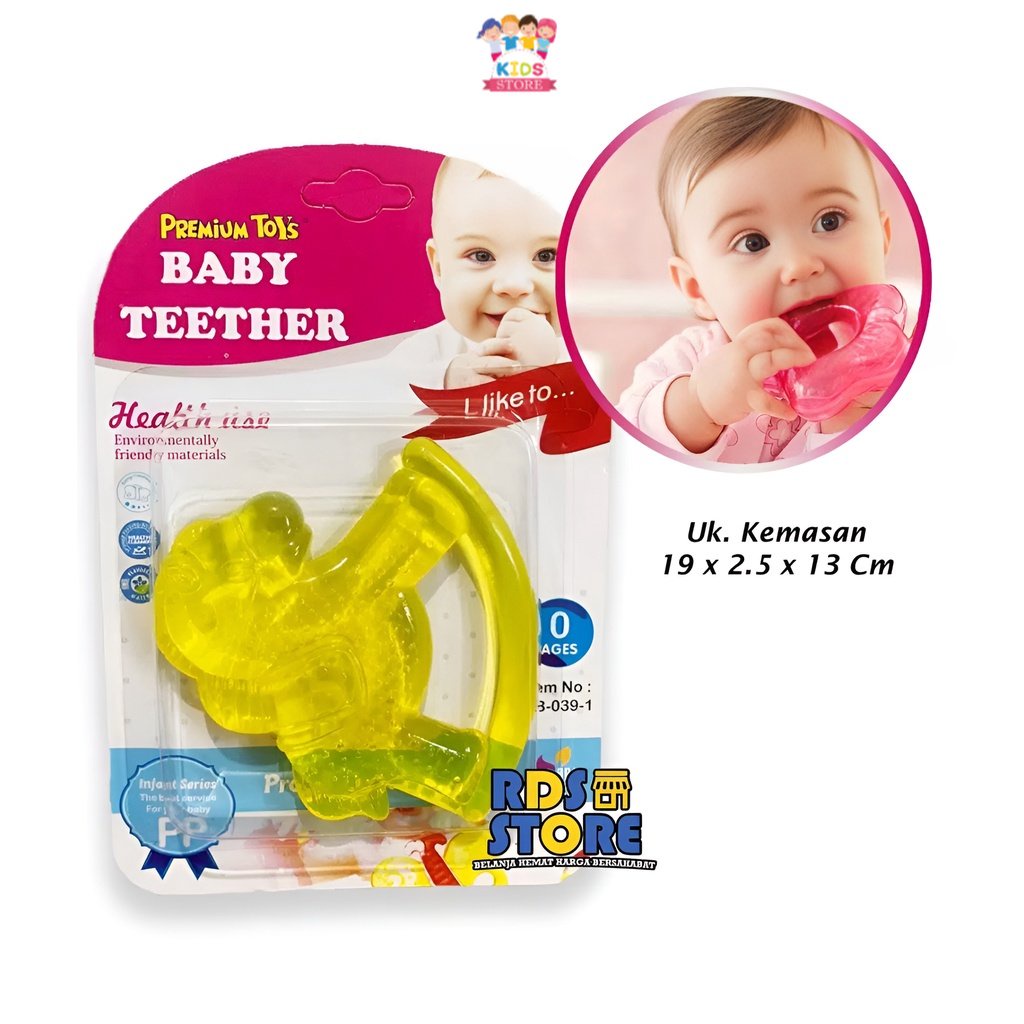 Mainan Gigitan Bayi Premium Toys | Baby Teether Silicon | Pegangan | 1/2/3/4 | Empeng Bayi 0 6 Bulan