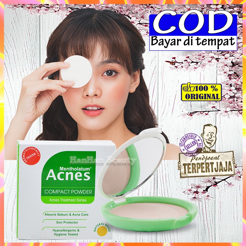 Acnes Compact Powder 14gr BPOM 100% Original Bedak Yang Bikin Glowing Dan Tahan Lama Bedak Glowing V