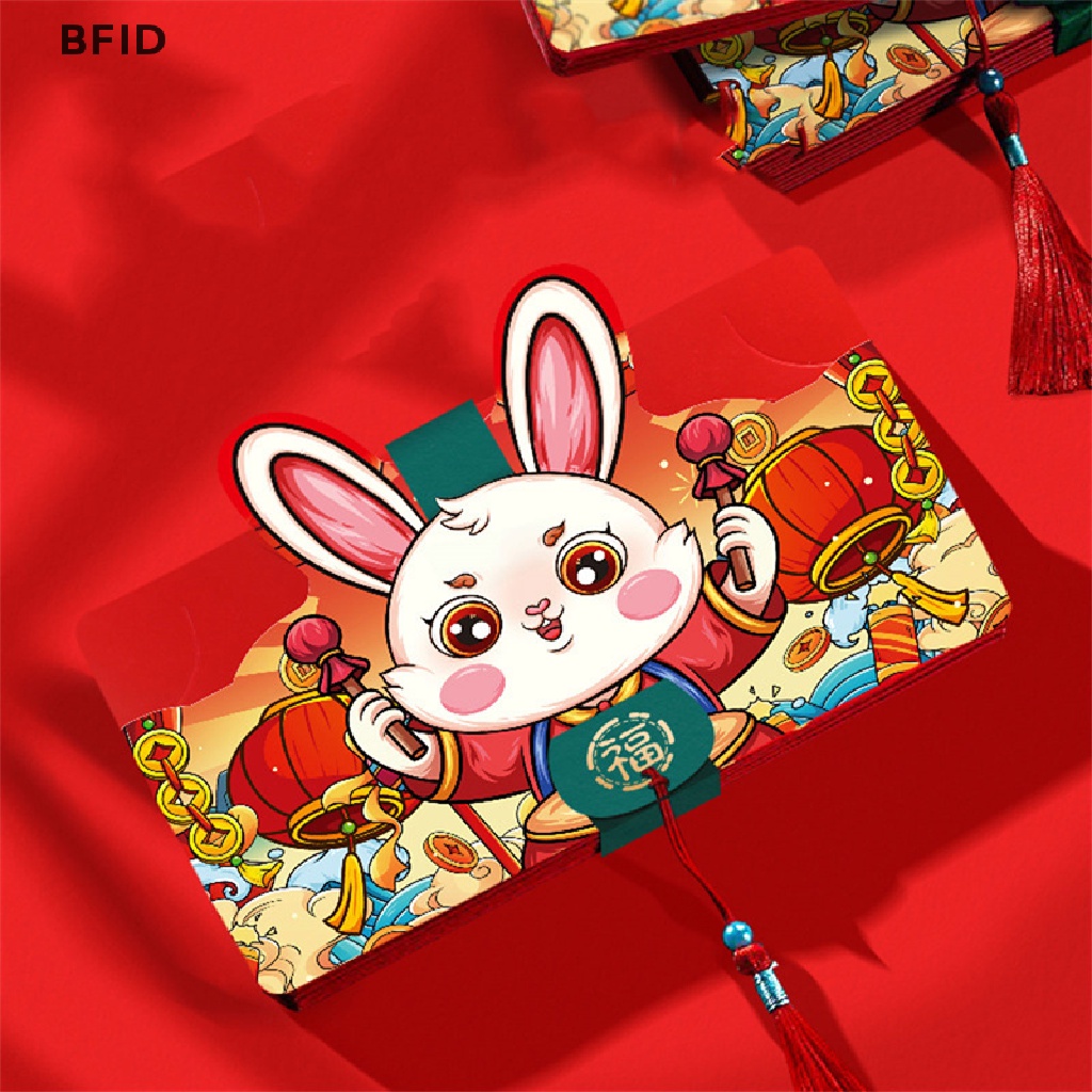 [BFID] Amplop Merah Tahun Kelinci Hongbao 2023tahun Baru Festival Musim Semi Chinese Wedding Birthday Amplop Saku Merah Chinese Year Packet [ID]