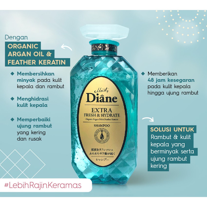 MOIST DIANE EXTRA FRESH &amp; HYDRATE TREATMENT 450ML