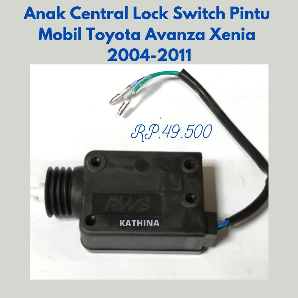 Motor Central Lock Mobil Toyota Avanza Xenia Lama 2004-2011 Hitam